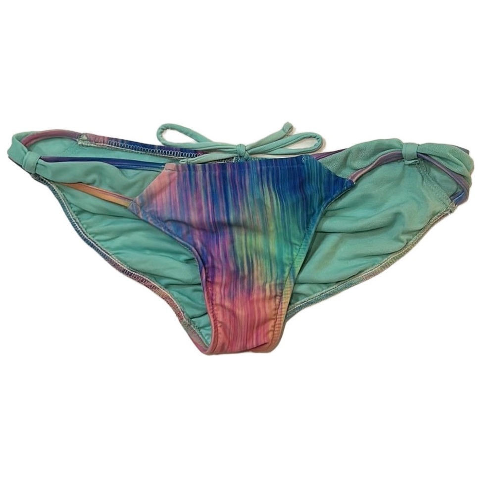 B. Swim The Boss Cinch Ultra Low Rise Cinched Cheeky Back Bikini Swim Bottom S